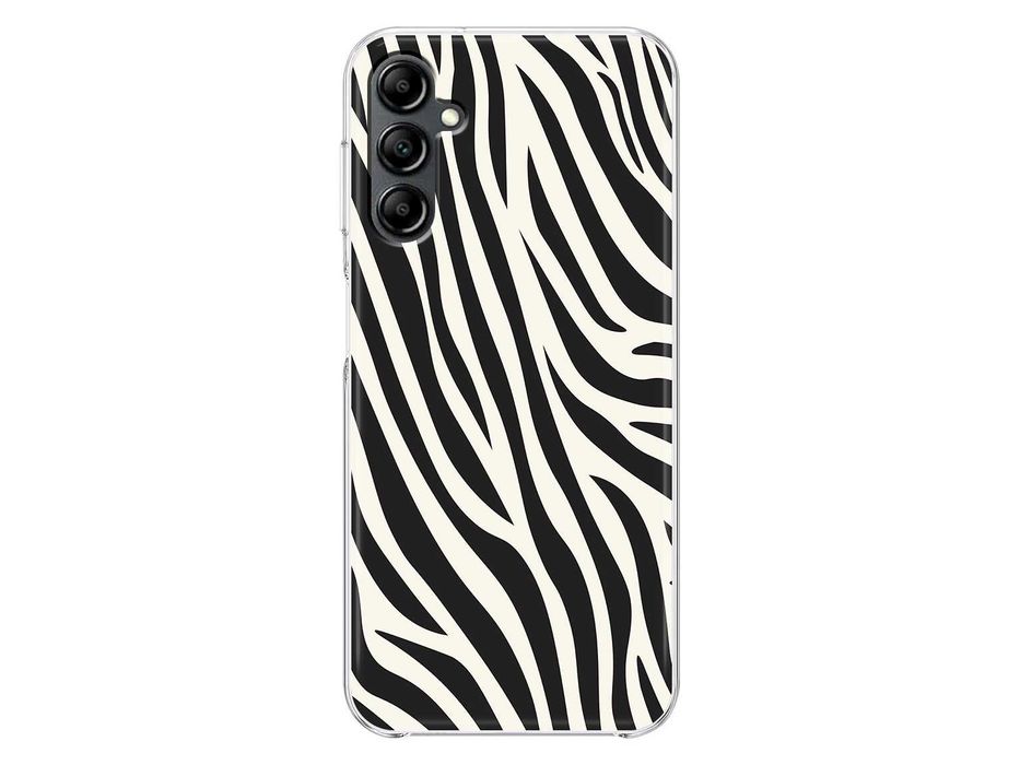 Capa silicone riscas pretas de Zebra para telemóveis Samsung