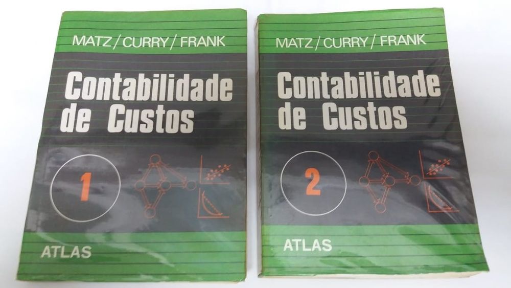 2 Livros "Contabilidade de Custos 1 e 2" de MATZ/CURRY/FRANK