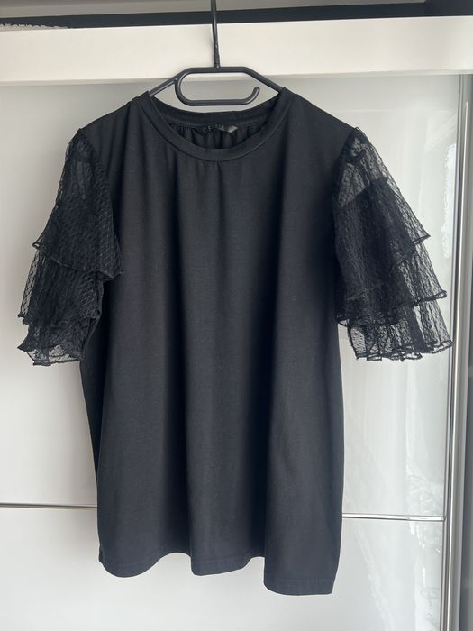 Bluzka z koronkowymi rękawkami L/XL