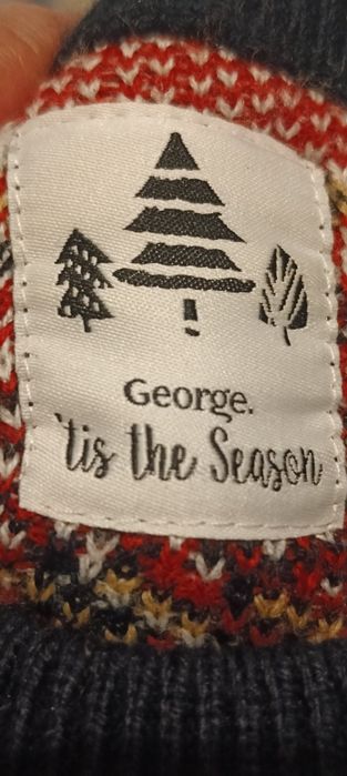 Sweterek świateczny George 98/104