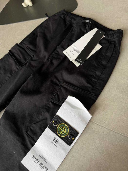 Чоловічі Штани карго Stone Island Black