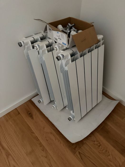 4 radiadores NOVOS aquecimento de varios tamanhos