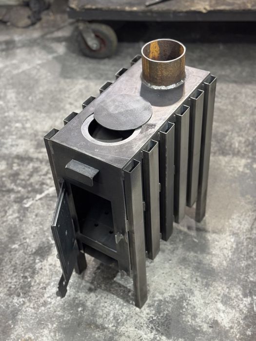 буржуйка металева опалення на дровах пічь стальна булерьян котел