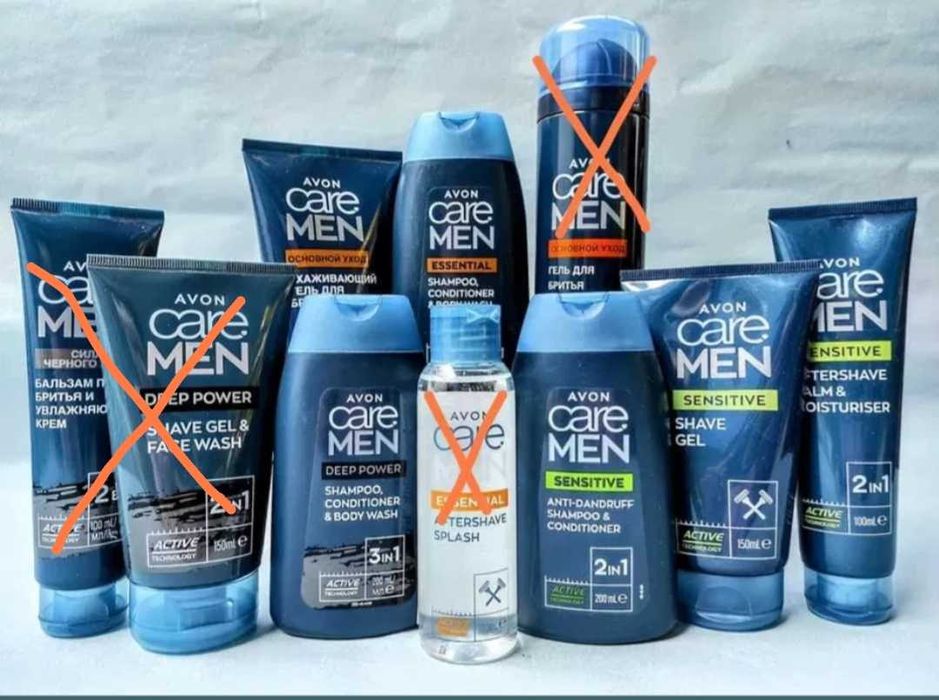 Гель для гоління, гель бальзам після гоління догляд Avon Care Men
