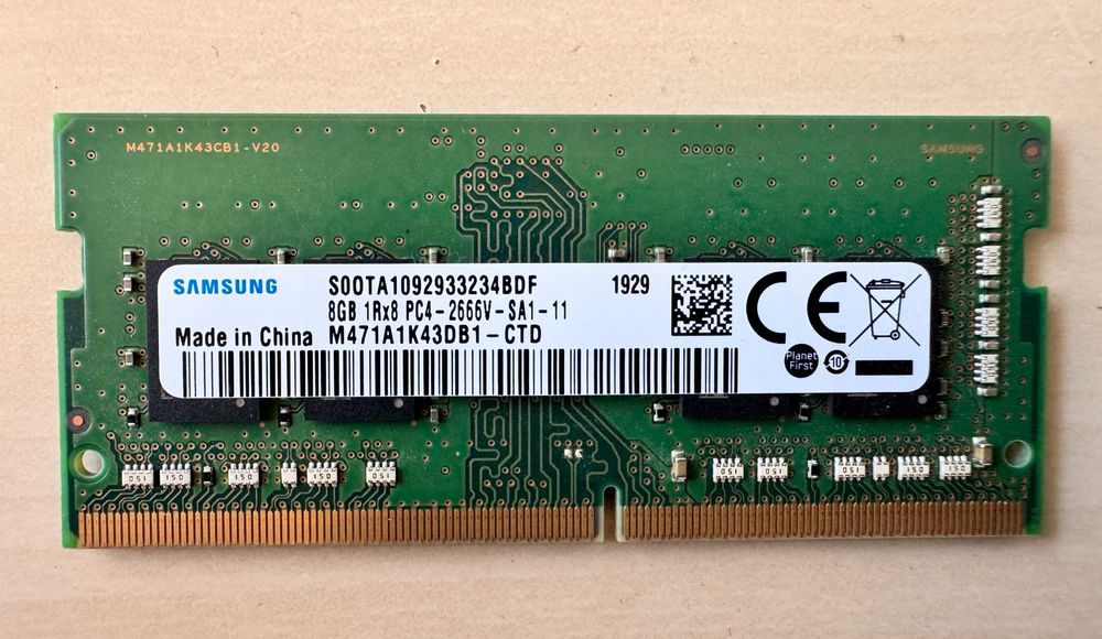 Pamięć do laptopa SO-DIMM Samsung 8GB DDR4 2666MHz