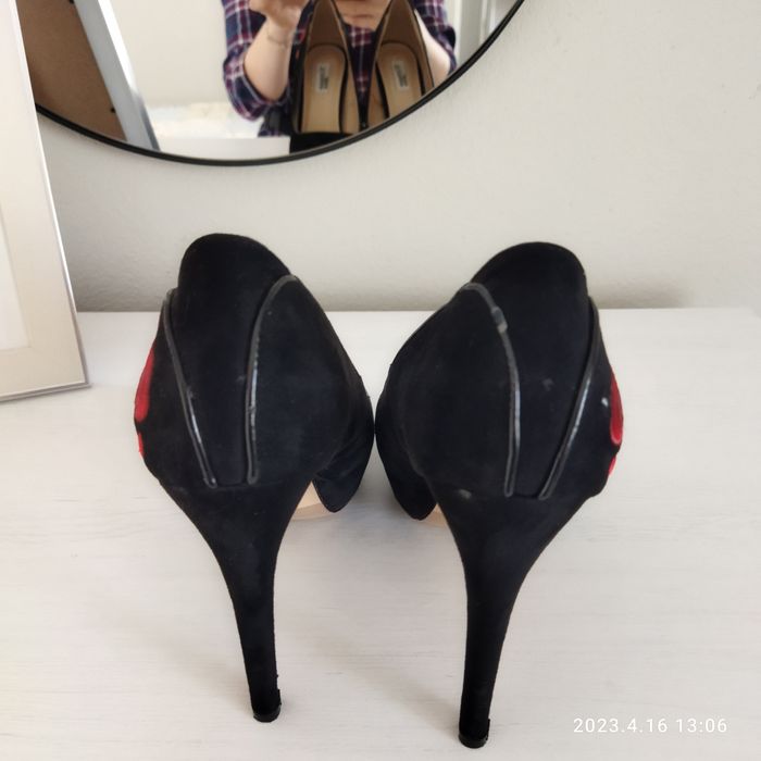 Sapato salto preto 40