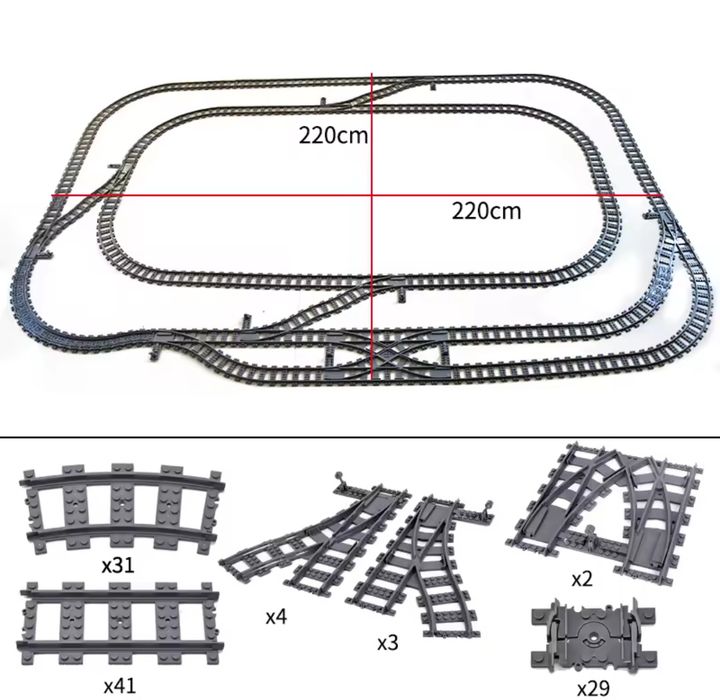 Zestaw nr 2 torów kompatybilnych z lego