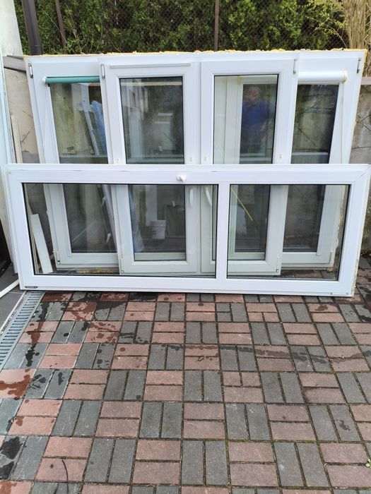 Okna z demontażu + balkon