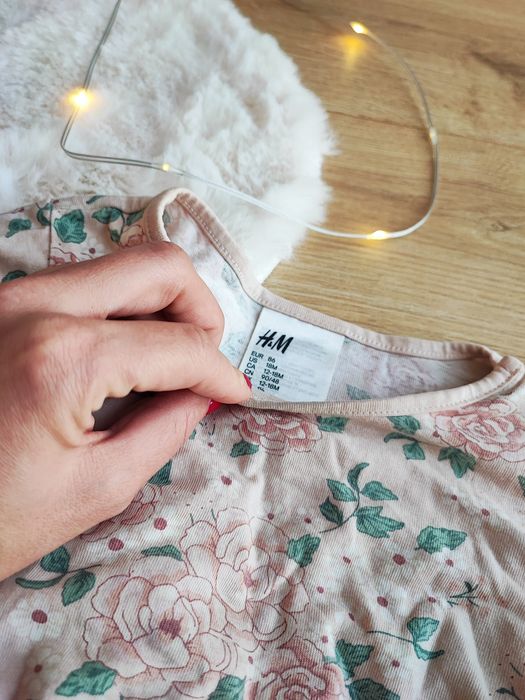 Ubranka dla dziewczynki 86/92 + piżama H&M całość