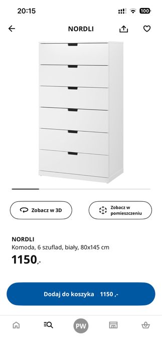 Komoda Ikea NORDLI