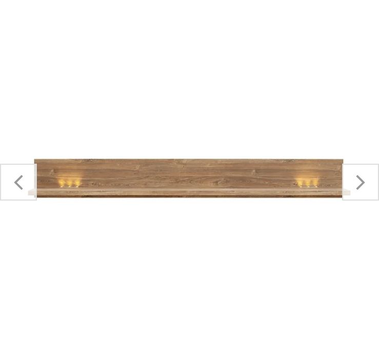 Półka ścienna Gent 200 cm dąb stirling