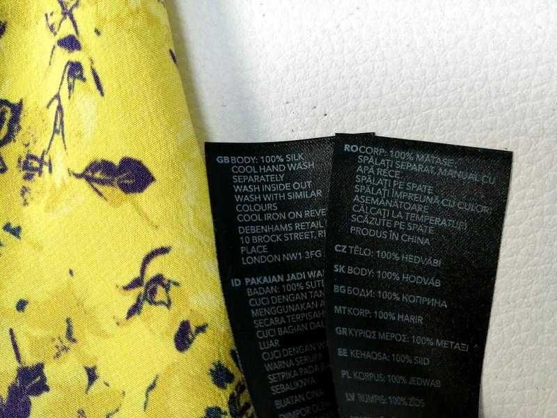 Премиальное шелковое длинное платье Studio by Preen for Debenhams 100% Silk