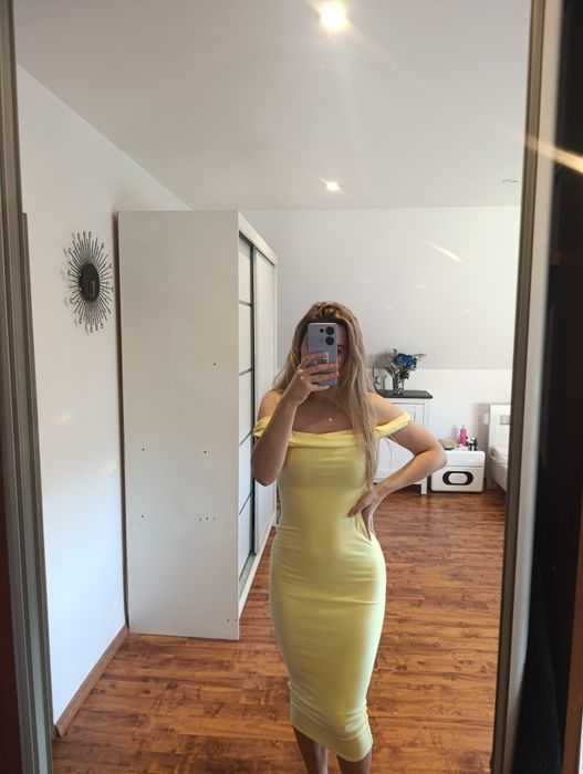 Sukienka nowa hiszpanka sylwester impreza lato midi podkreślająca s