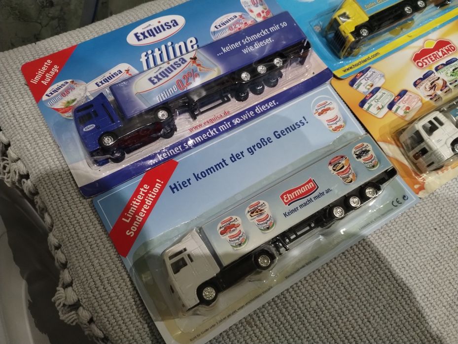 Resoraki ciężarówki tir MAN Mercedes Scania 6szt.