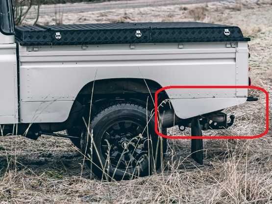 painel valance trás land rover defender 110 130