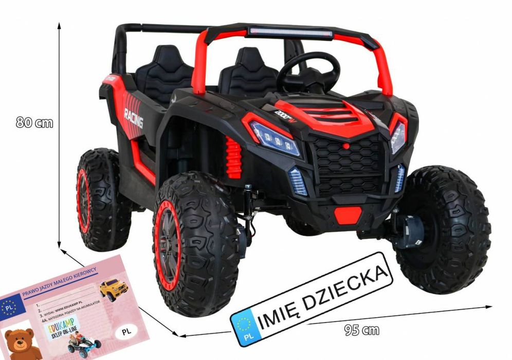Pojazd Buggy Atv Racing 4X4 Czerwony