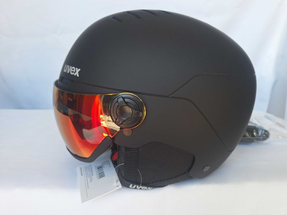 Kask narciarski Uvex Wanted Visor Black Mat L 58-61cm