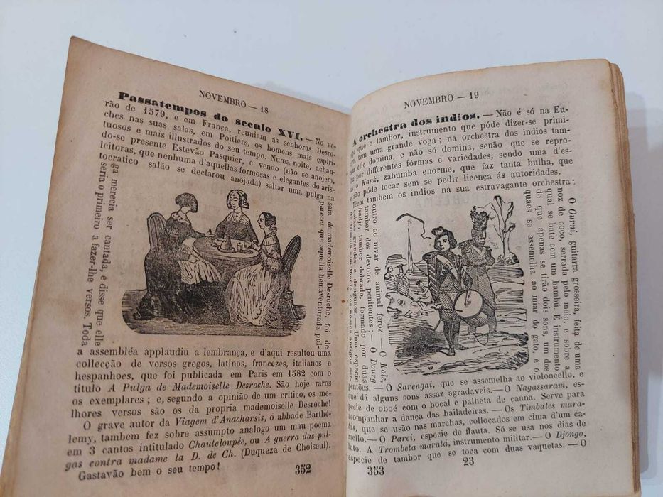 Livro Antigo 1867 – Almanach de Lembranças Luso-Brazileiro (Original)