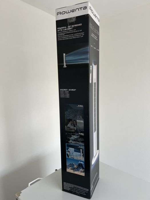 Ventilador torre Rowenta Eole Ultra c/ comando + caixa