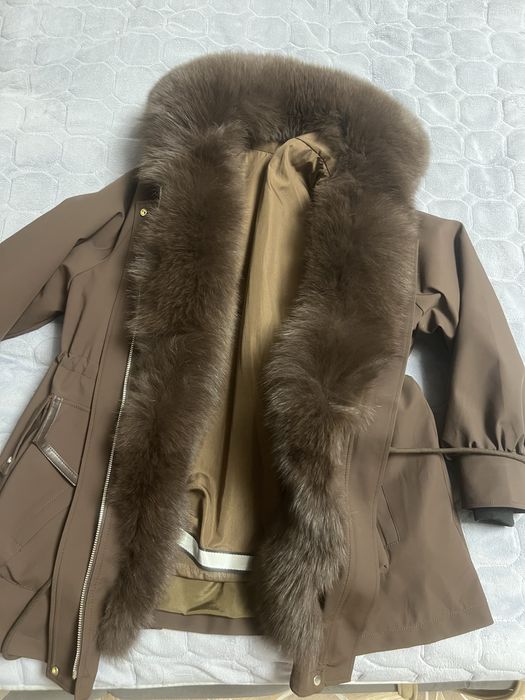 Парка с натуральным мехом