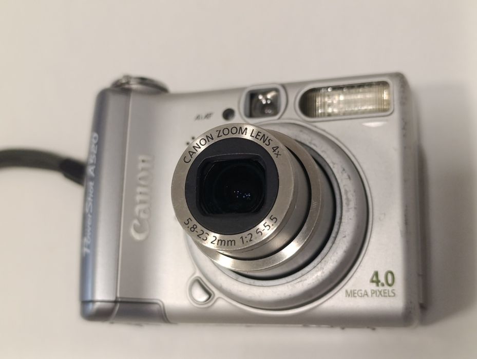 Aparat cyfrowy CANON A520 PowerShot vintage WIZJER MANUAL y2k 4mpx CCD