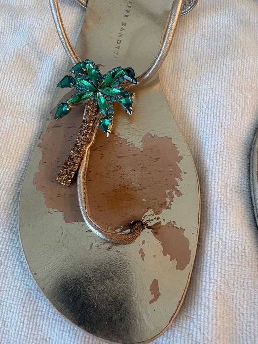 sandálias plana Giuseppe Zanotti, modelo Venice Beach 36
