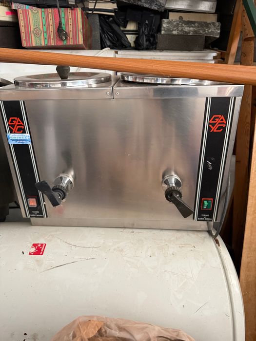 Leiteira industrial com 2 divisórias