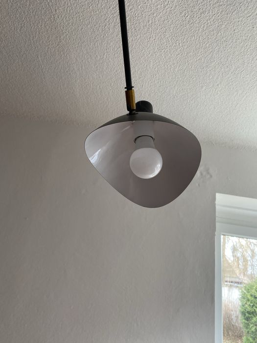 Piękna czarna  duza lapa ścienna 5 kloszy