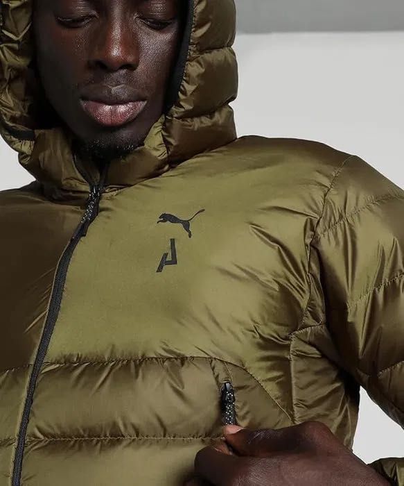 НОВИЙ PUMA L ОРИГІНАЛ ПУХОВИК чоловічий зелений олива демі 52257162