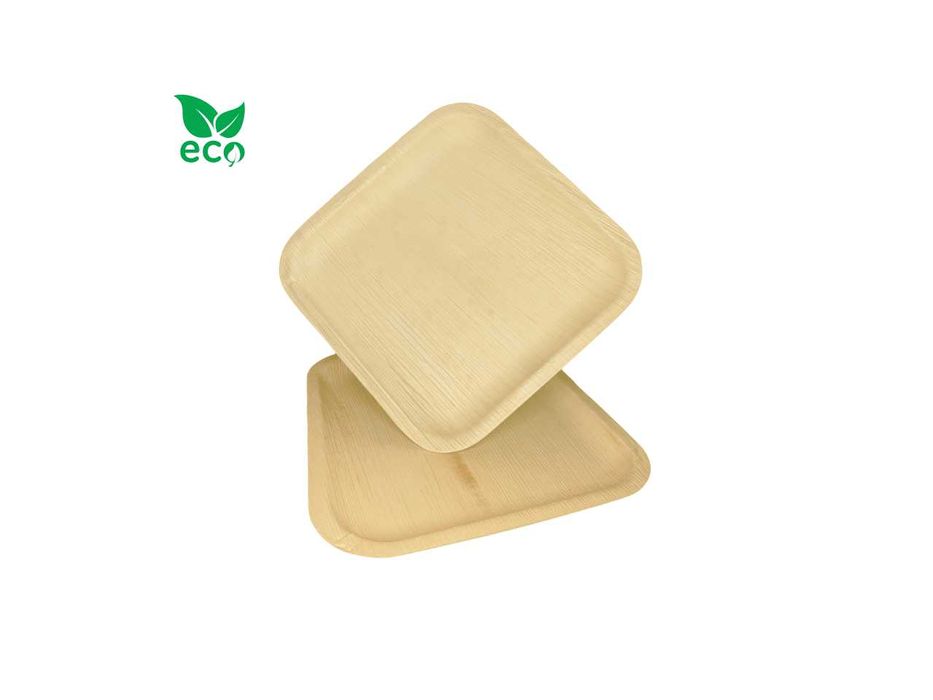 Eko talerze z liści palmowych 25cm 25szt biodegr PREMIUM