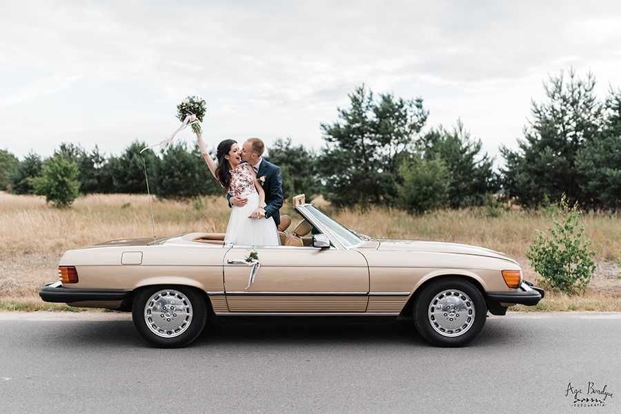 Auto do ślubu Mercedes SL  3800 R 107  cabrio