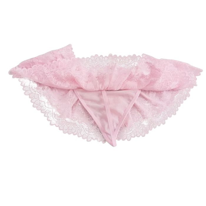 Męskie Stringi z Koronki dla SISSY Crossdresser Drag Queen - XXL