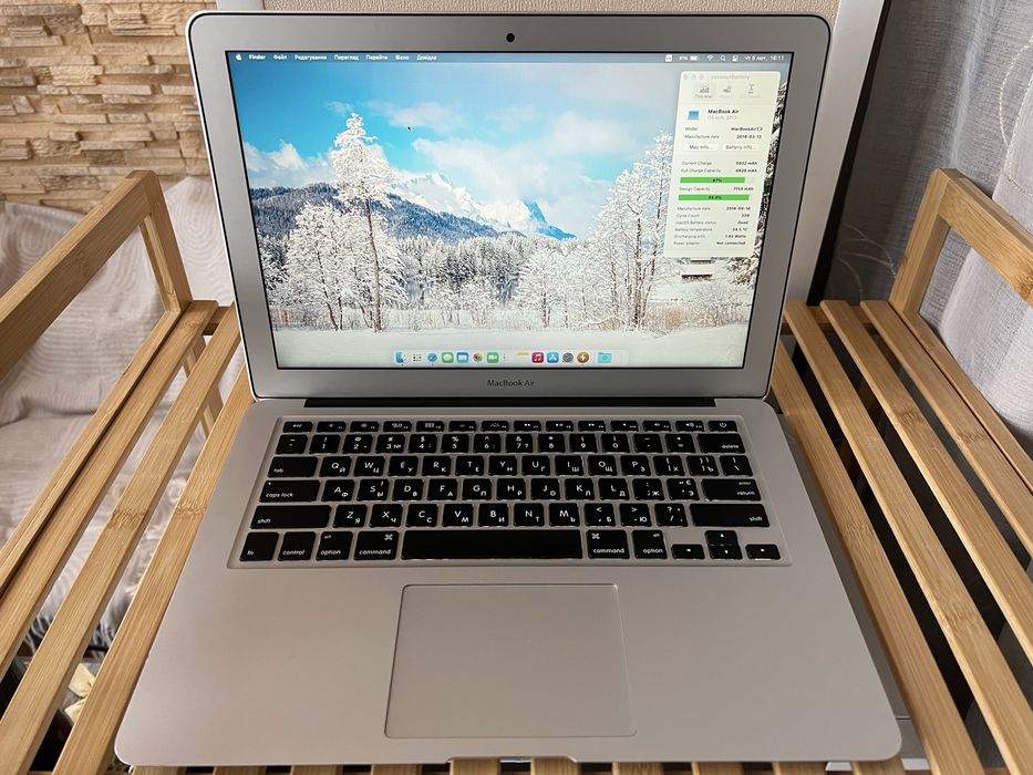 Батарея до 10годин, майже ідеальний MacBook Air 13 A1466 2017, 8/256Гб
