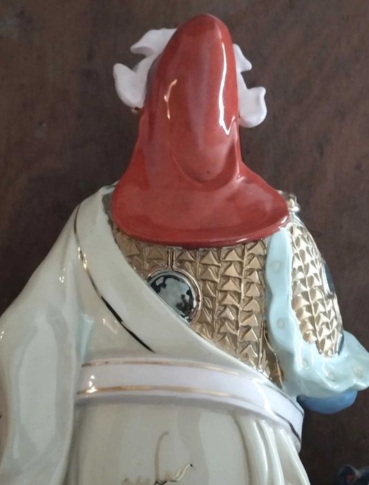 Estátua art oriental, oriental cerâmique, Deus da Riqueza