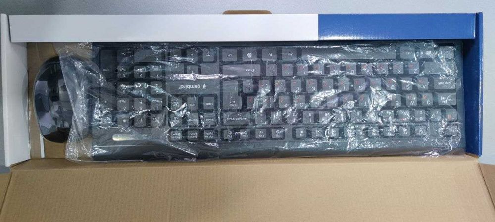 Бездротовий комплект (Клавіатура + мишка)  Gembird KBS-WM-03-UA