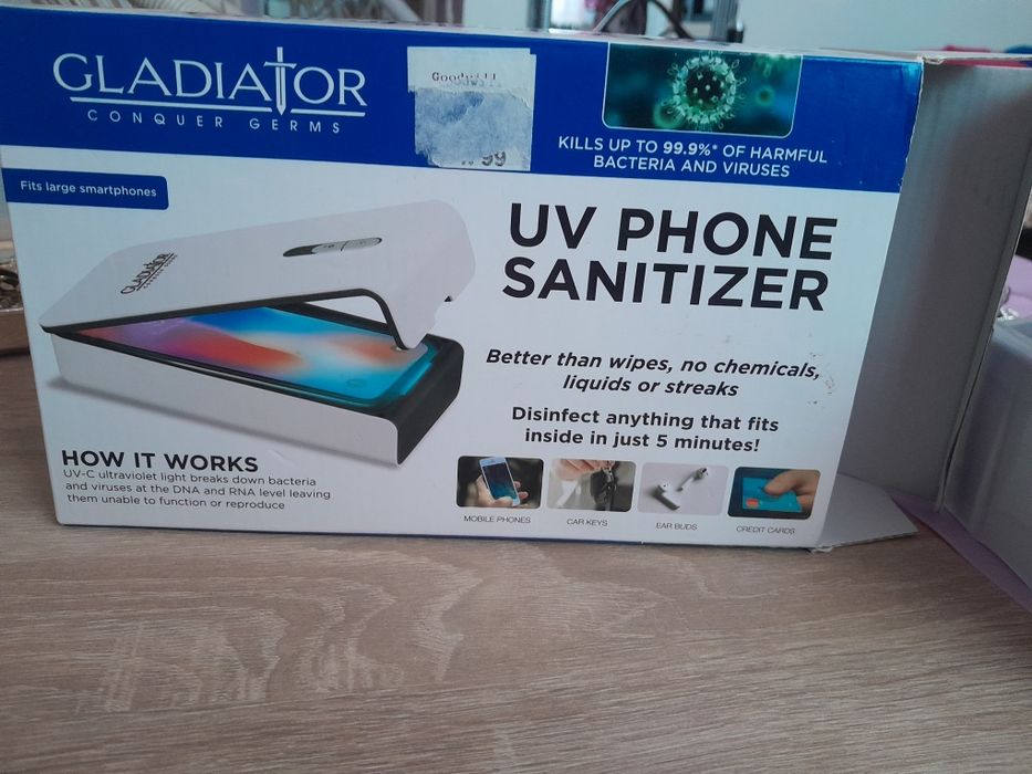 Sterylizator do telefonu i przedmiotów podręcznego  użytku