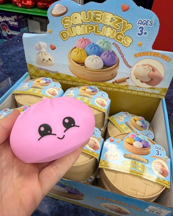 Squishy Dumpling булочка пельмень сквіш булочка bun у пароварці,  іграшка антистрес булочка, іграшка булочка антистрес, булочка сквіш, сквіш пельмень