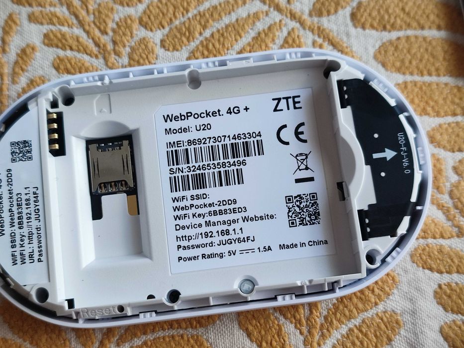 300mbps ZTE U20 4G+ 3000mAh Router SIM hotspot roteador