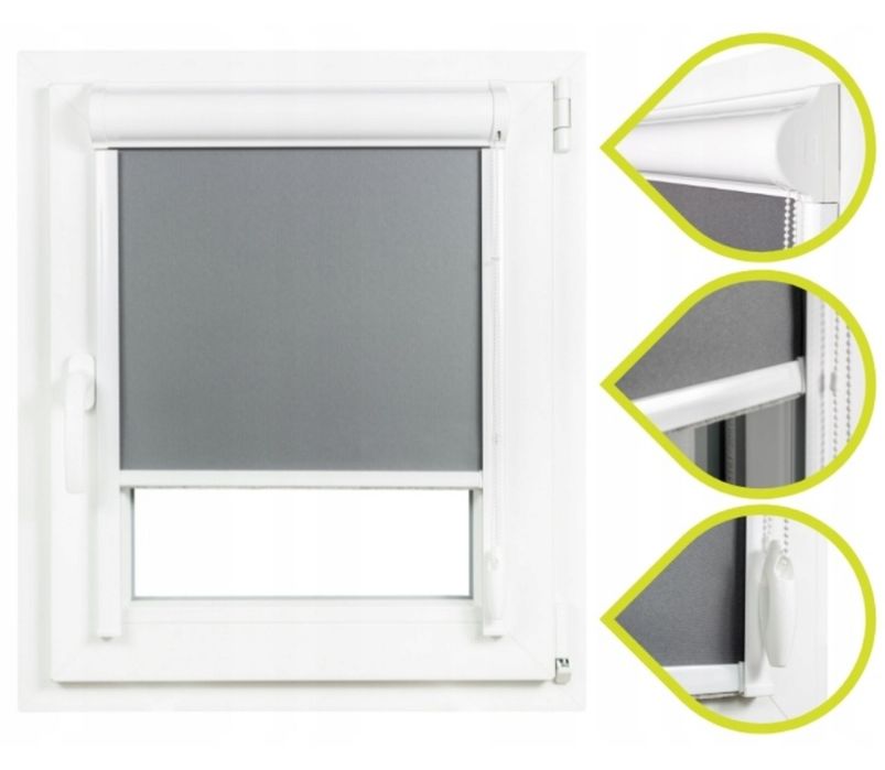 Roleta termiczna w kasecie przestrzennej