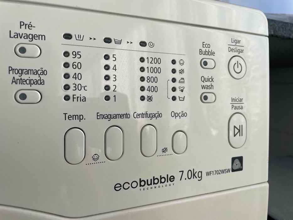 Máquina de lavar roupa Samsung ECO 7kg 1200rpm