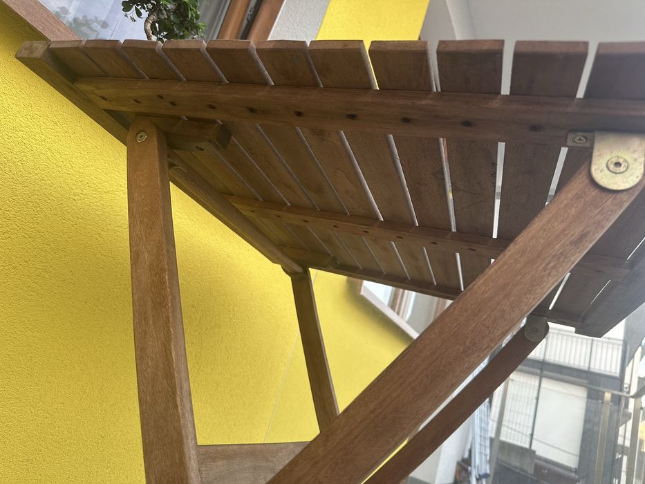 Stół drewniany, składany na balkon/ogród CENA DO NEGOCJACJI