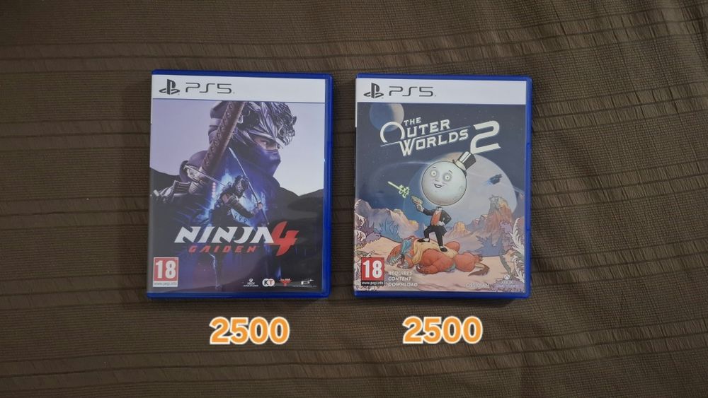Ninja Gaiden 4  + Outer Worlds 2  PS5 диски
