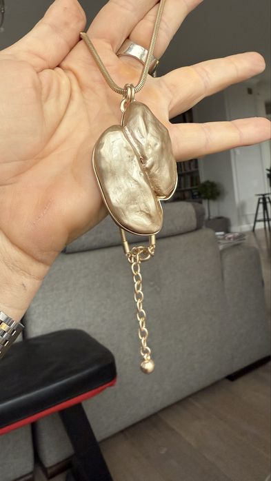 Massimo dutti naszyjnik  perla capuccino