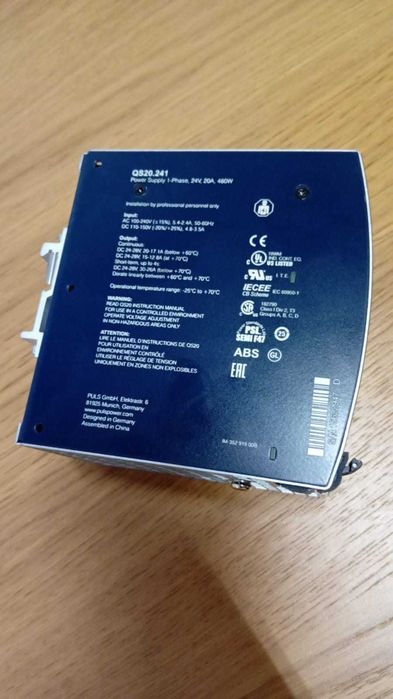Fonte Alimentação PULS Dimension QS20 – 24V / 20A / 480W