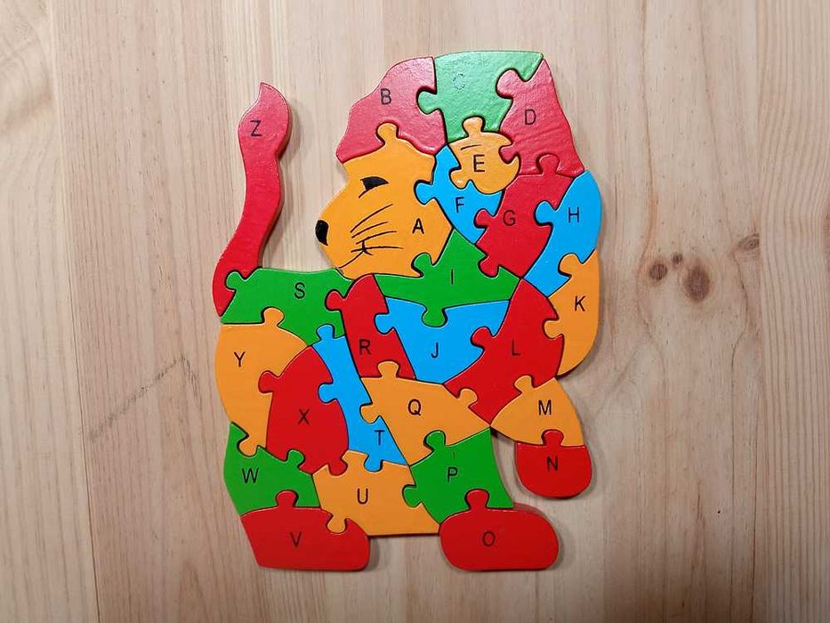 Puzzle Em Madeira - Leão