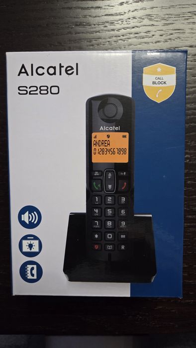 Telefon bezprzewodowy stacjonarny Alcatel S280.