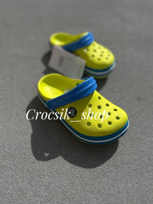 Дитячі крокси сабо crocs crocband kids stucco/ melone