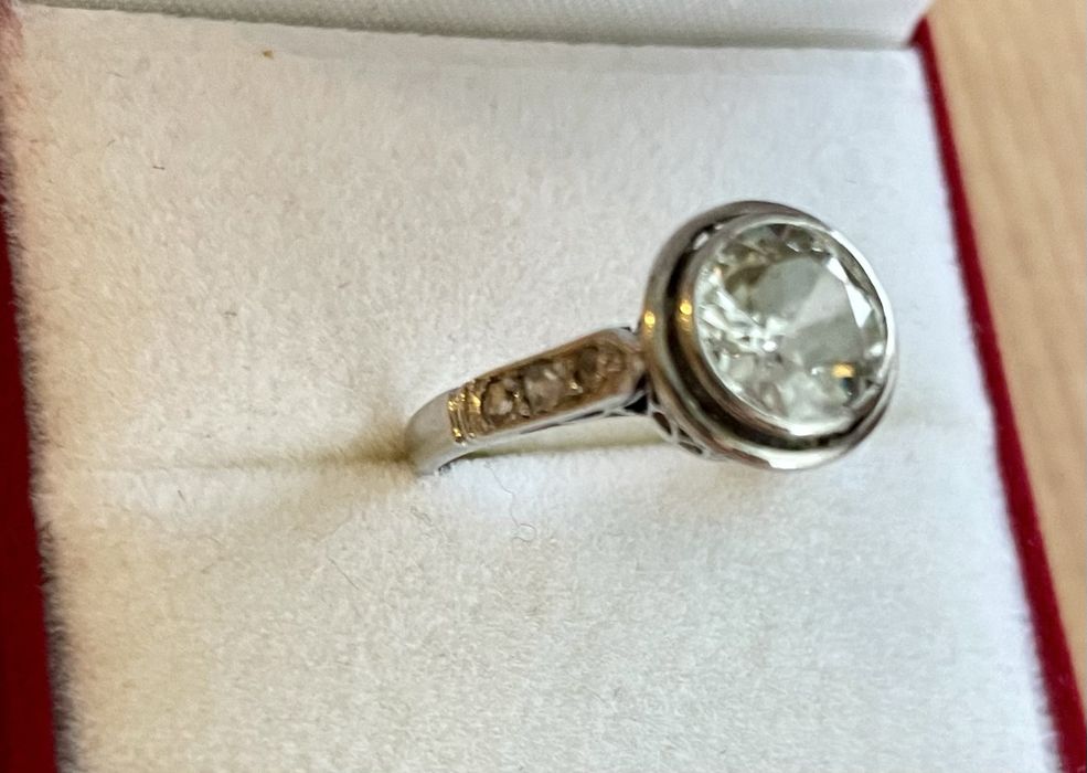 TO TEN! Certyfikat! Pierścionek platyna naturalny diament 1,25 ct