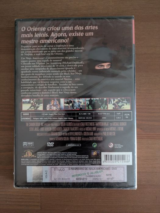 DVD NOVO e SELADO - " O Regresso do Ninja Americano "