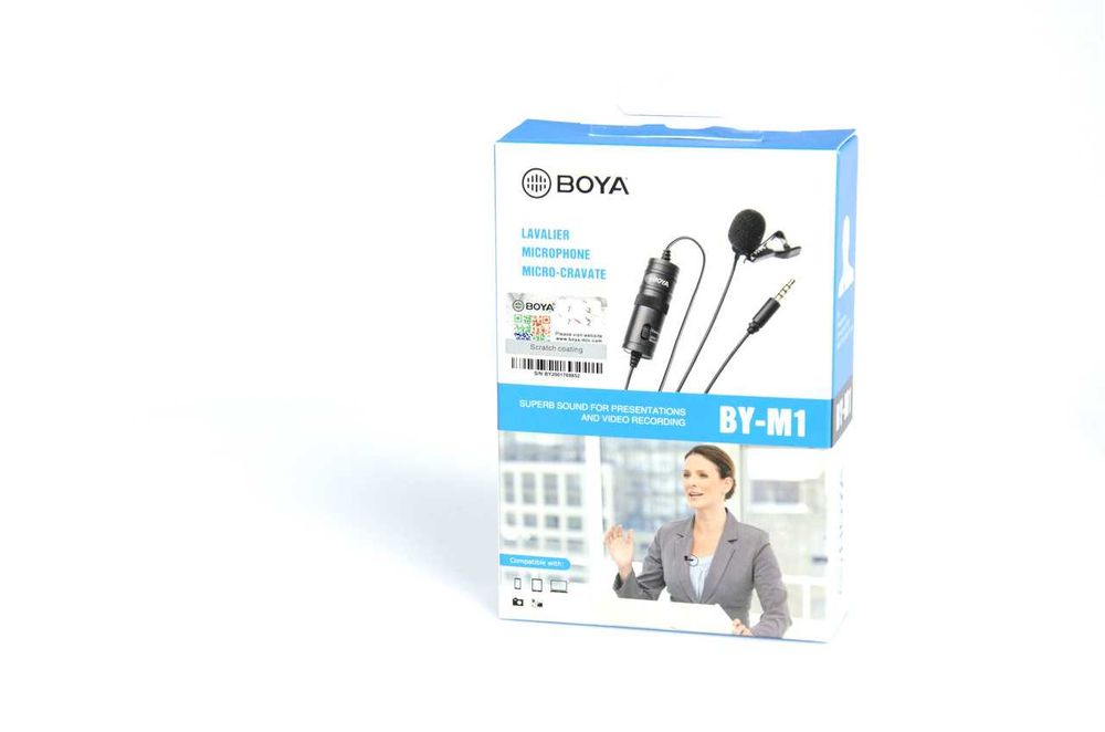 Петличный микрофон BOYA BY-M1 3.5мм петличка для телефона  пк и камеры